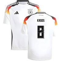 Germany Junior 2024 - 2025 Home Shirt - Kroos 8 in White | Size: 15-16 Years