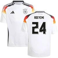 Germany 2024/25 Home Shirt Adeyemi 24 in White | Size: 15-16 Years