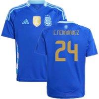 Argentina 2024/25 Away Shirt - E. Fernandez in Blue | Size: 15-16 Years