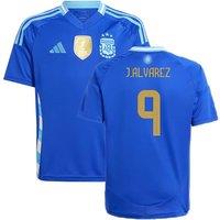 Argentina 20242025 Away Shirt - J. lvarez in Blue | Size: 15-16 Years