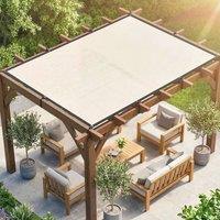 OUTSUNNY Sun Shade Sail with UV Protection 2 x 3 m Beige | Size: 2m x 3m