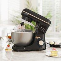 HOMCOM Electric Stand Mixer, 4.5L Food Mixer with Dough Hook, Whisk in Black