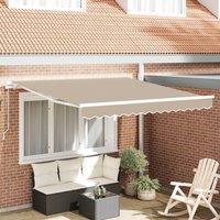 Berkfield Home Manual Retractable Awning Beige 300x250 cm
