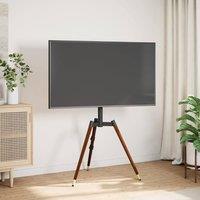 Berkfield Home TV Tripod Stand for 37-65 Inch Screen Max VESA 400x400 mm 40 kg in Black