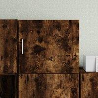 Berkfield Home Wall Cabinet Smoked Oak 45x42.5x40 cm Engineered Wood in Brown