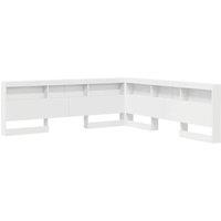 Berkfield Home Storage Headboard with Shelf with Headboard with Storage White 20