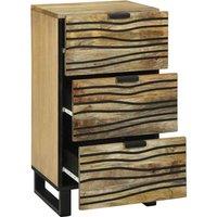 Berkfield Home Sideboard - 40 x 33.5 x 75 cm, made from solid mango & engineer in Brown | Size: 40 x 33.5 x 75 cm