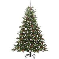 Berkfield Home Elegant Artificial Christmas Tree with 300 LEDs with Stand Green