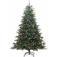 Berkfield Home Elegant Artificial Christmas Tree with 300 LEDs with Stand Green