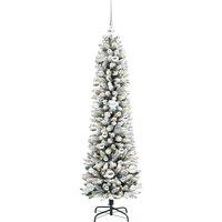 Berkfield Home Stunning Artificial Christmas Tree with 150 LEDs Green & white