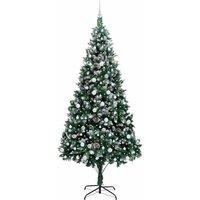 Berkfield Home Beautiful Artificial Christmas Tree with 300 LEDs with Stand Gree in Green