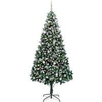 Berkfield Home Beautiful Artificial Christmas Tree with 300 LEDs with Stand Gree in Green