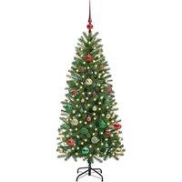 Berkfield Home Elegant Artificial Christmas Tree with 150 LEDs Green 150 cm PE a