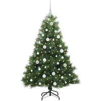 Berkfield Home Realistic Artificial Christmas Tree with 150 LEDs Green 150 cm PE