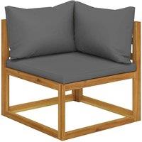 Berkfield Home Beautiful 6 pc Garden Lounge Set with Cushions Solid Wood Acacia in Brown