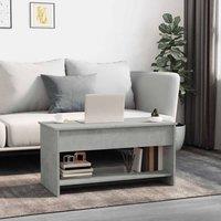 Berkfield Home Modern 809651 Coffee Table Concrete Grey 102x50x52, 5 cm Engineere