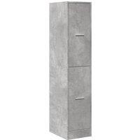 Berkfield Home Elegant Apothecary Cabinet Concrete Grey 30x41x144.5 cm Engineere