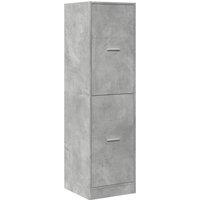 Berkfield Home Elegant Apothecary Cabinet Concrete Grey 40x41x144.5 cm Engineer
