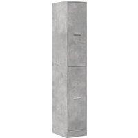 Berkfield Home Elegant Apothecary Cabinet Concrete Grey 30x41x174.5 cm Engineer