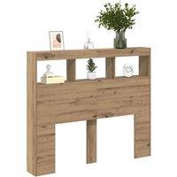 Berkfield Home Gorgeous Artisan Oak Headboard Artisan oak Engineered wood 120 x in Brown