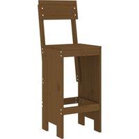 Berkfield Home Beautiful Bar Stools 2 pcs Honey Brown 40x48.5x115.5 cm Solid Woo