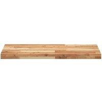 Berkfield Home Versatile Bathroom Vanity Top Oil Finished 140x40x4 cm Solid Wood in Brown | Size: 140 x 40 x 4 cm