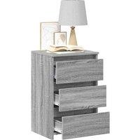 Berkfield Home Decorative Bed Cabinets 2 pcs Grey Sonoma 40x35x62.5 cm Engineere