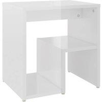 Berkfield Home Durable Bed Cabinets 2 pcs High Gloss White 40x30x40 cm Engineere | Size: 40 x 30 x 40 cm