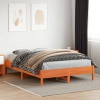 Berkfield Home Beautiful Bed Frame without Mattress Wax Brown 160x200 cm Solid W