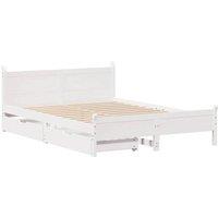 Berkfield Home Decorative Bed Frame without Mattress White 150x200 cm King Size