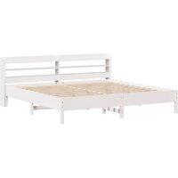 Berkfield Home Decorative Bed Frame without Mattress White 180x200 cm Super King