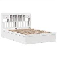 Berkfield Home Beautiful Bed Frame without Mattress White 150x200 cm King Size S