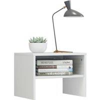 Berkfield Home Elegant Bedside Cabinets 2 pcs High Gloss White 40x30x30 cm Engin | Size: 40 x 30 x 30 cm
