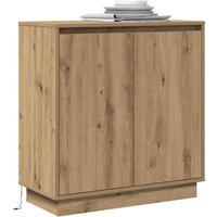 Berkfield Home Stunning Bedside Tables Artisan oak Engineered wood Medium Bedsid in Brown
