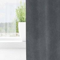 Berkfield Home Modern Blackout Curtains with Hanging Loops 2 pcs Super Light Gre in Grey