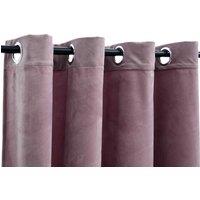 Berkfield Home Elegant Blackout Curtains with Rings 2pcs Velvet Antique Pink 140