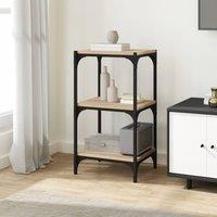 Berkfield Home Charming Book Cabinet Sonoma Oak 40x33x70.5 cm Engineered Wood an in Brown