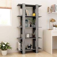 Berkfield Home Beautiful Book Cabinet/Room Divider Grey Sonoma 80x30x160 cm Engi | Size: 80 x 30 x 160 cm