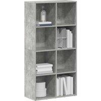Berkfield Home Classic Book Cabinet/Sideboard Concrete Grey 66x30x130 cm Enginee | Size: 66 x 30 x 130 cm