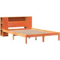Berkfield Home Decorative Bookcase Bed without Mattress Wax Brown 140x200 cm Sol