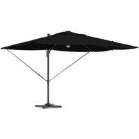 Berkfield Home Modern Cantilever Umbrella - Black Polyester, Powder-Coated Steel
