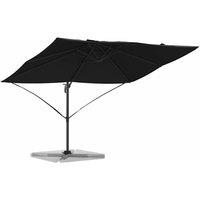 Berkfield Home Modern Cantilever Umbrella Black Polyester canopy with metal fram