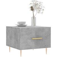 Berkfield Home Decorative Coffee Tables 2 pcs Concrete Grey 50x50x40 cm Engineer | Size: 50 x 50 x 40 cm