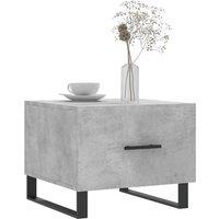 Berkfield Home Decorative Coffee Tables 2 pcs Concrete Grey 50x50x40 cm Engineer | Size: 50 x 50 x 40 cm