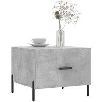 Berkfield Home Decorative Coffee Tables 2 pcs Concrete Grey 50x50x40 cm Engineer | Size: 50 x 50 x 40 cm