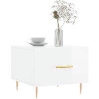 Berkfield Home Decorative Coffee Tables 2pcs High Gloss White 50x50x40 cm Engine | Size: 50 x 50 x 40 cm