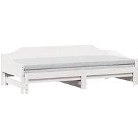Berkfield Home Versatile Daybed with Trundle without Mattress White 90x200 cm So