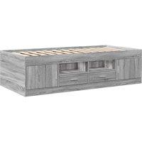 Berkfield Home Versatile Daybed with Drawers without Mattress Grey Sonoma 90x190