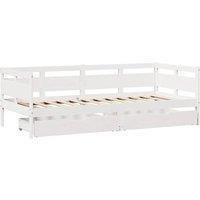 Berkfield Home Practical Daybed with Drawers without Mattress White 90x200 cm So