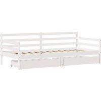 Berkfield Home Practical Daybed with Drawers without Mattress White 90x200 cm So